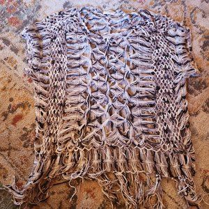 Umgee | crochet macrame sweater | OS